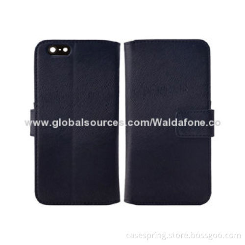 PU Leather Case for iPhone 6 with Two Credit Card Wallet Style, Special Designs